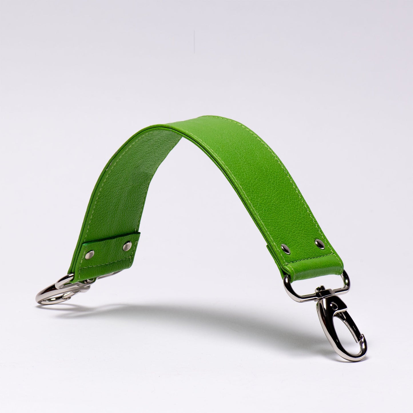 Lime Pigmented Grain Shoulder Strap Leather Purse Strap Replacement 2" Width