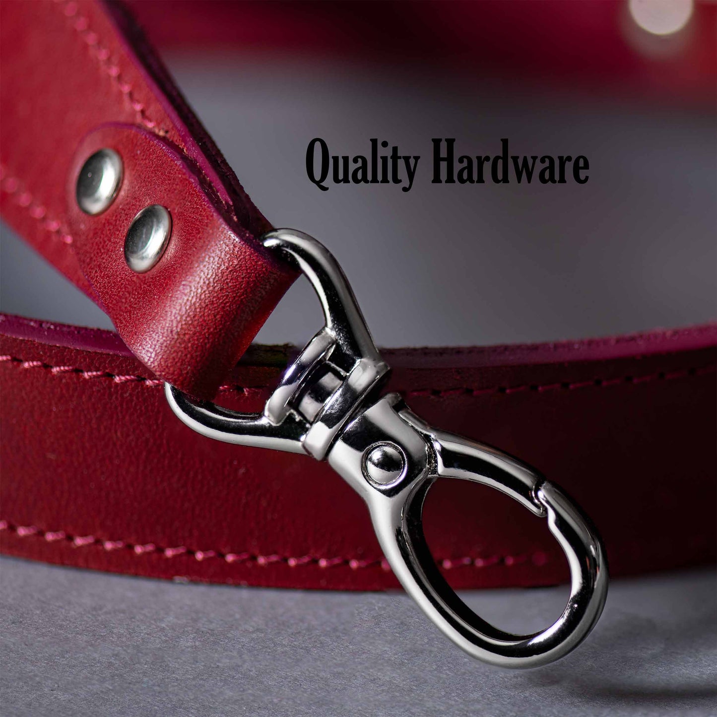Leather Purse Strap Soft Suede Lining Wine Color