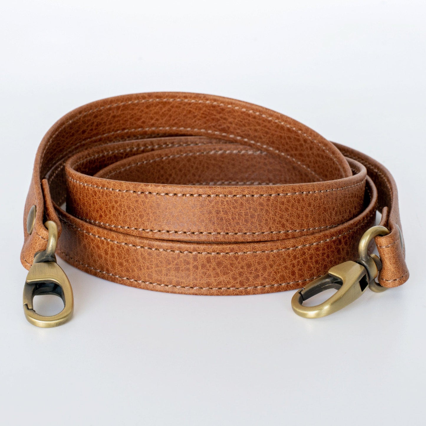 Medium Brown Leather Calf pursre strap