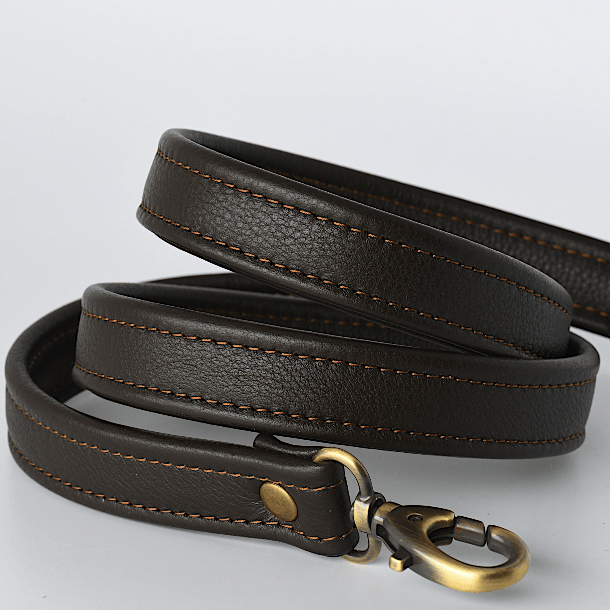 34 Dark Chocolate Brown Leather Purse Strap, Replacement Strap