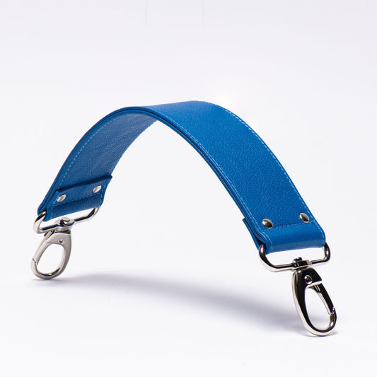 Honda Blue Pigmented Grain Shoulder Strap Leather Purse Strap Replacement 2" Width